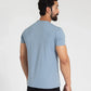 TEXTURED PANELLED T-SHIRT