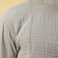 MANDARIN COLLAR MUSLIN SHIRT