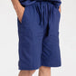 JACQUARD PANELLED POCKET SHORTS