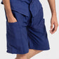 JACQUARD PANELLED POCKET SHORTS