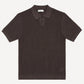 Dark Brown Riviera Knit Polo