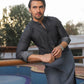 Balayage Charcoal Kurta Pajama For Men