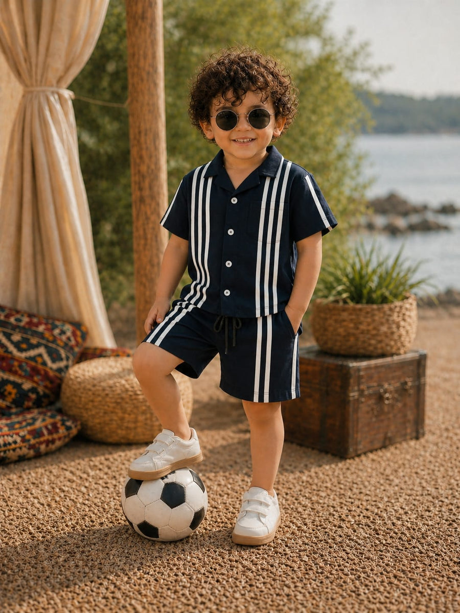 Monaco Stripe Co-ord Set for Boys