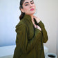 Moss Green Two Piece Dress