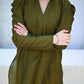 Moss Green Two Piece Dress