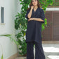 Navy Blue Two Piece Dress