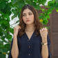 Navy Blue Two Piece Dress