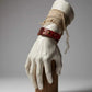 Blaire - Rugged Burgundy Leather Bracelet (Unisex)