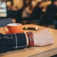 Blaire - Rugged Burgundy Leather Bracelet (Unisex)