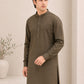 Olive Green Kurta Trouser/Shalwar - Men