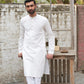Off White Cotton Kurta Trouser - Men