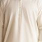 Off White French Collar Kameez Shalwar - Men