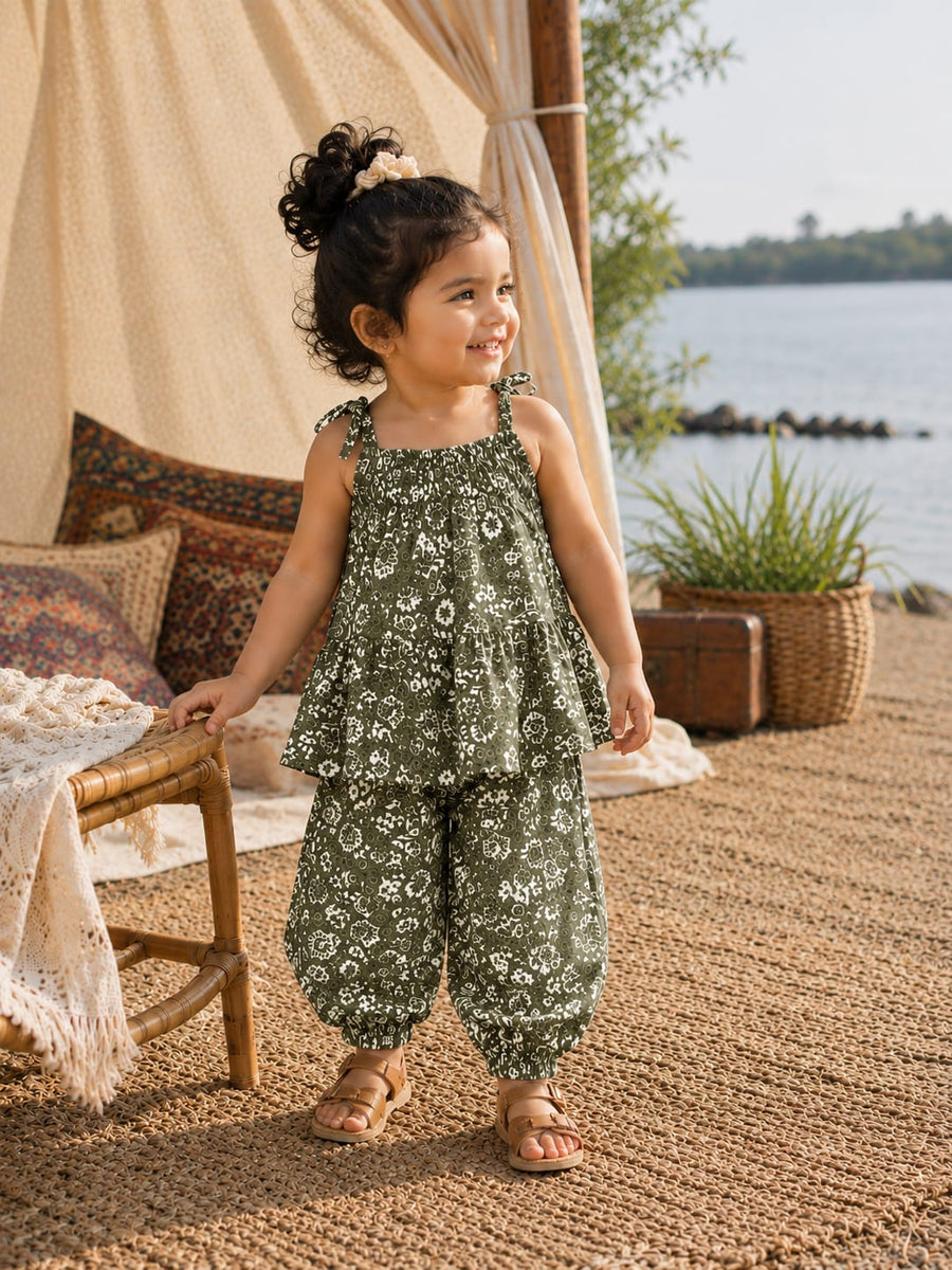 Olive Bloom Girls Summer Set