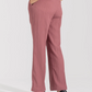 TEXTURED WIDE LEG PANTS