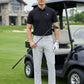 Black Nylon Spandex Polo (POLO-1261)