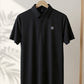 Black Nylon Spandex Polo (POLO-1261)