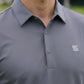 Dark Grey Nylon Spandex Polo (POLO-1263)
