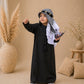 Premium Black Thobe With Shemagh