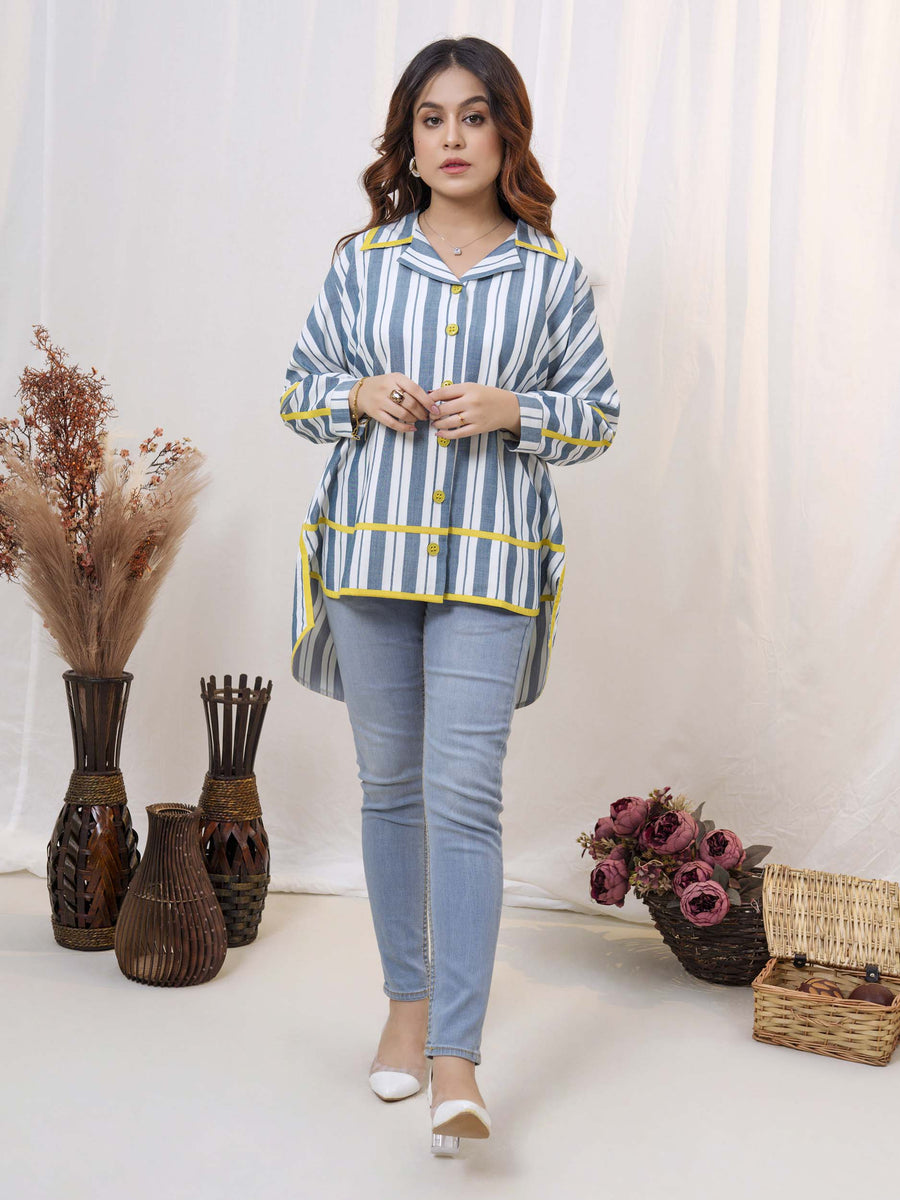PRINTED YARN DYED SHIRT