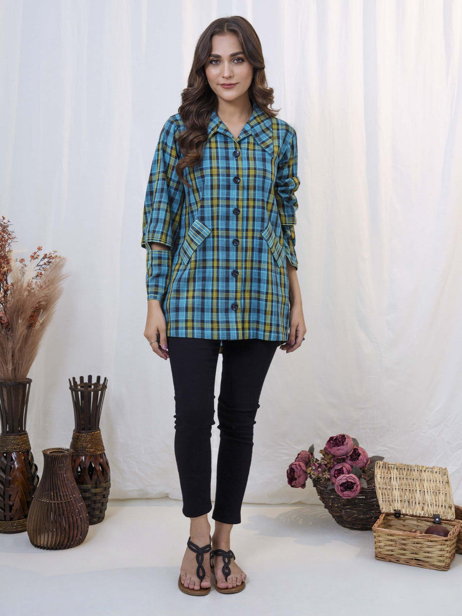 PRINTED YARN DYED SHIRT