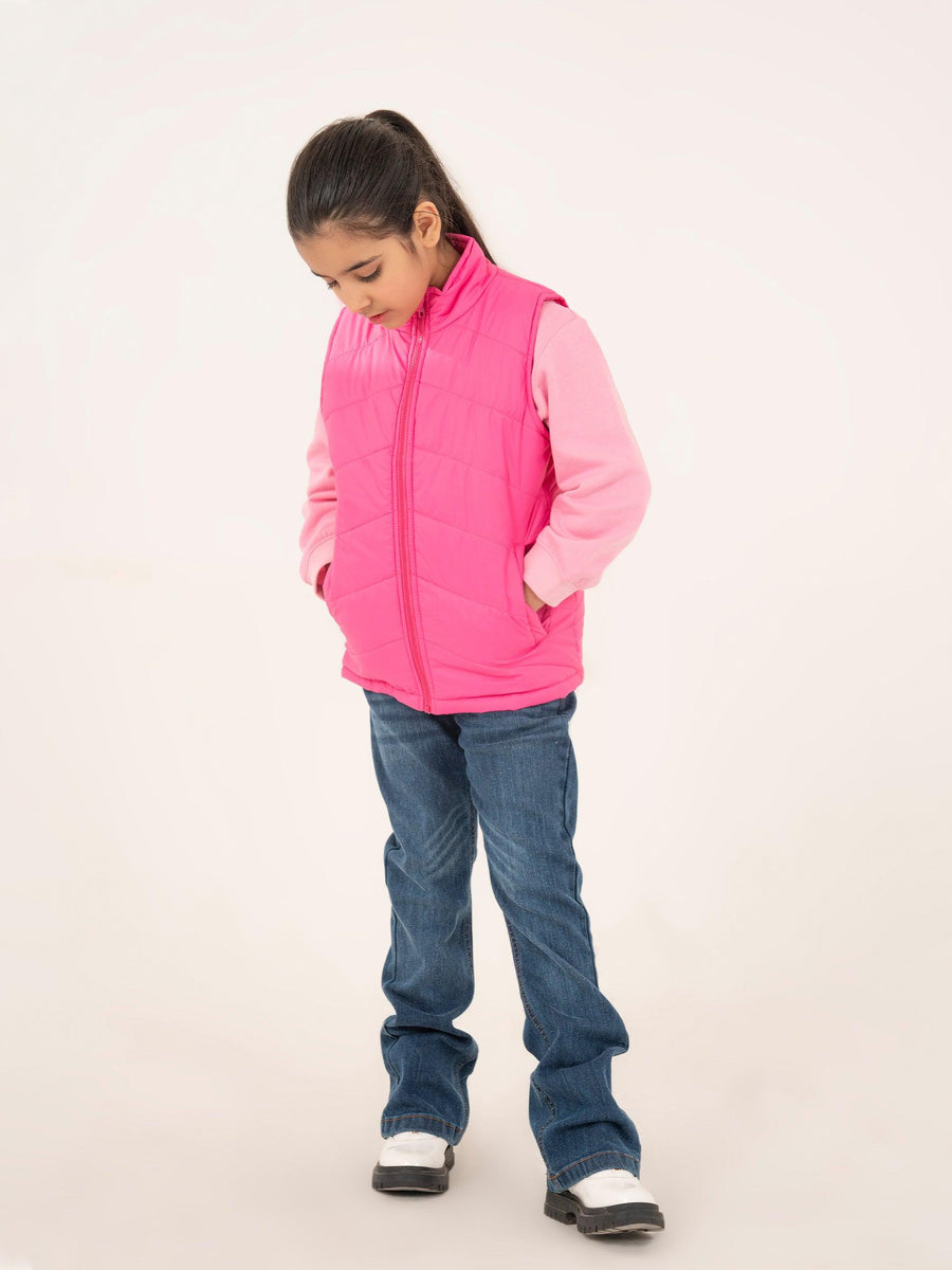 GIRLS PINK PARACHUTE JACKET
