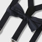 Boys Navy Gallace & Bow Tie Set