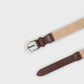 Boys Beige Textured Woven Belt