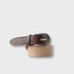 Boys Beige Textured Woven Belt
