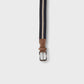 Boys Navy & Beige Striped Belt