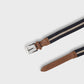 Boys Navy & Beige Striped Belt