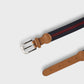Boys Navy & Red Striped Belt