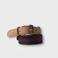 Boys Navy & Red Striped Belt