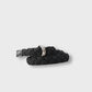 Girls Braided Black Belt
