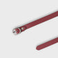 Girls Burgundy Leather Belt