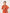 GIRLS ORANGE KHADDAR FROCK & TROUSER
