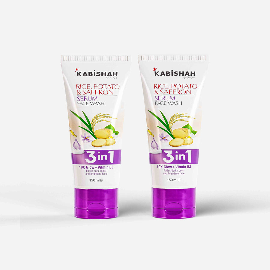 Rice, Potato & Saffron Serum Facewash Pack of 2