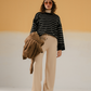 Ladies Striped Sweater