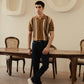 Johnny Collar Striped Polo