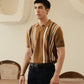Johnny Collar Striped Polo