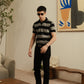 Striped Knit Polo