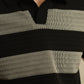 Striped Knit Polo