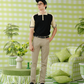 Knitted Half Zip Polo