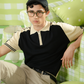 Knitted Half Zip Polo