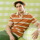 Striped Knit Polo