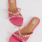 Pink Embellished Flats
