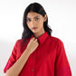 Embroidered Slub Shirt