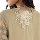 Stitched Embroidered Raw Silk Suit