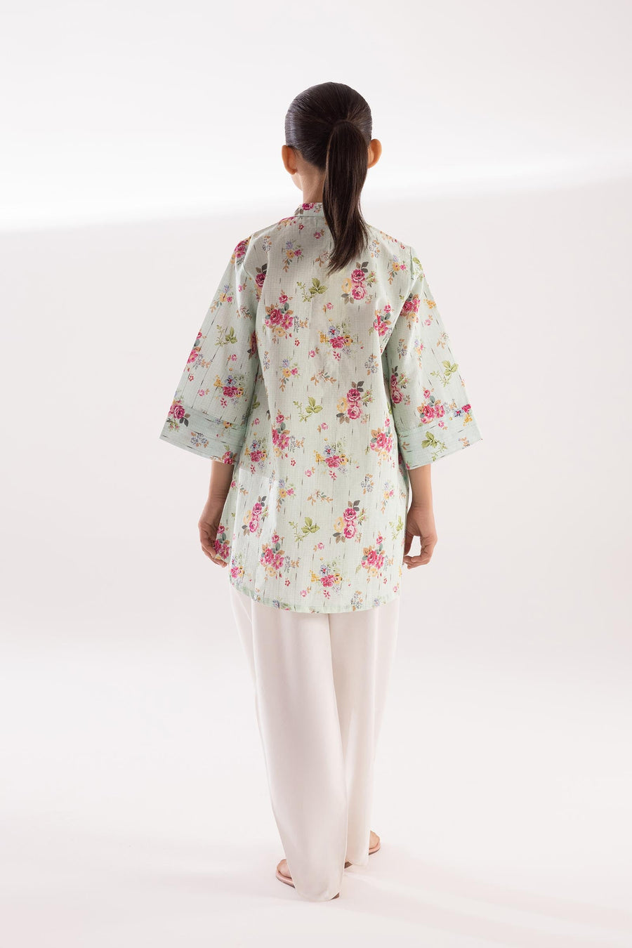 Stitched Kids Printed Textured Shirt