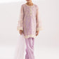 Stitched Kids Embroidered Net Suit