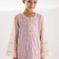 Stitched Kids Embroidered Net Suit